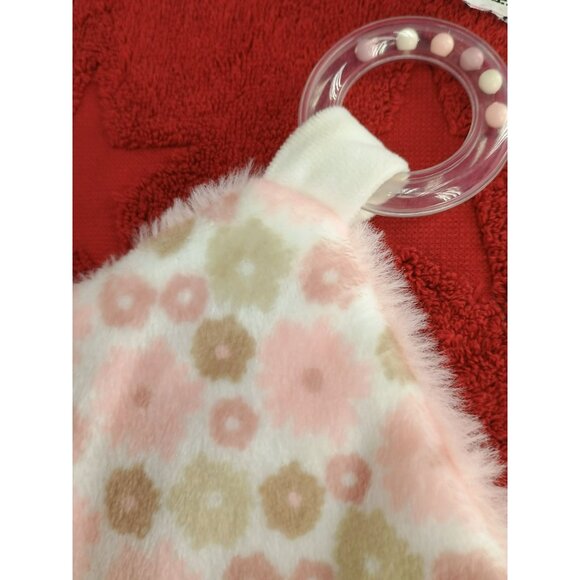 Dream Gro Teddy Bear Lovey Security Blanket Teether Sensory Toys Pink Brown - Picture 6 of 9